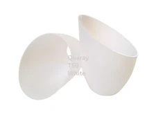 2-Pack 4-1/2" Quaray T50 White Plastic Lamp Shade for Torchiere Floor Lamp