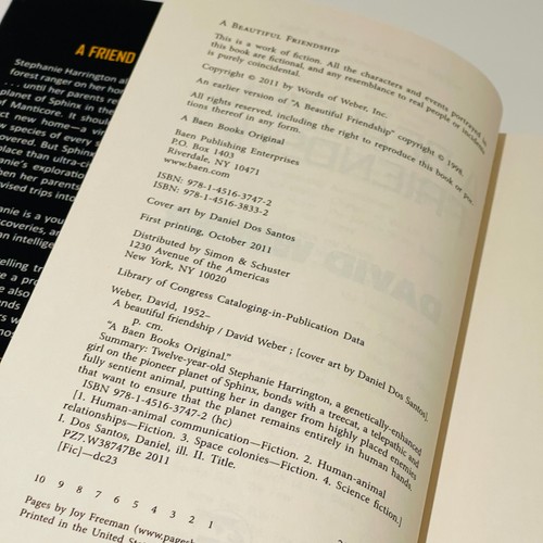 A Beautiful Friendship (Hardcover 2011) David Weber 1st Edition Signed - Picture 11 of 14