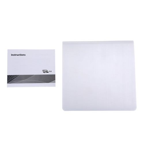 External CD DVD RW Drive USB 3.0 Writer Slim Burner Player White For Laptop PC - Foto 11 di 11