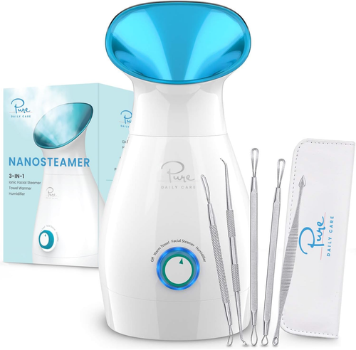 Nanosteamer Großer 3-in-1 Nano Ionischer Gesichtsdampfer mit präziser Temperaturregelung - H - Bild 9 von 12