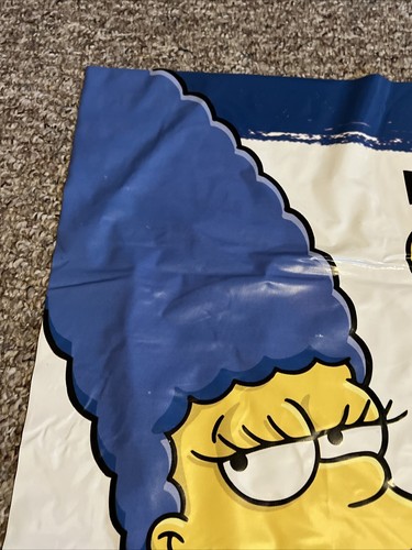 The Simpsons Vintage Burger King BK Marge Vinyl Window Cling Poster Whopper - Picture 2 of 14
