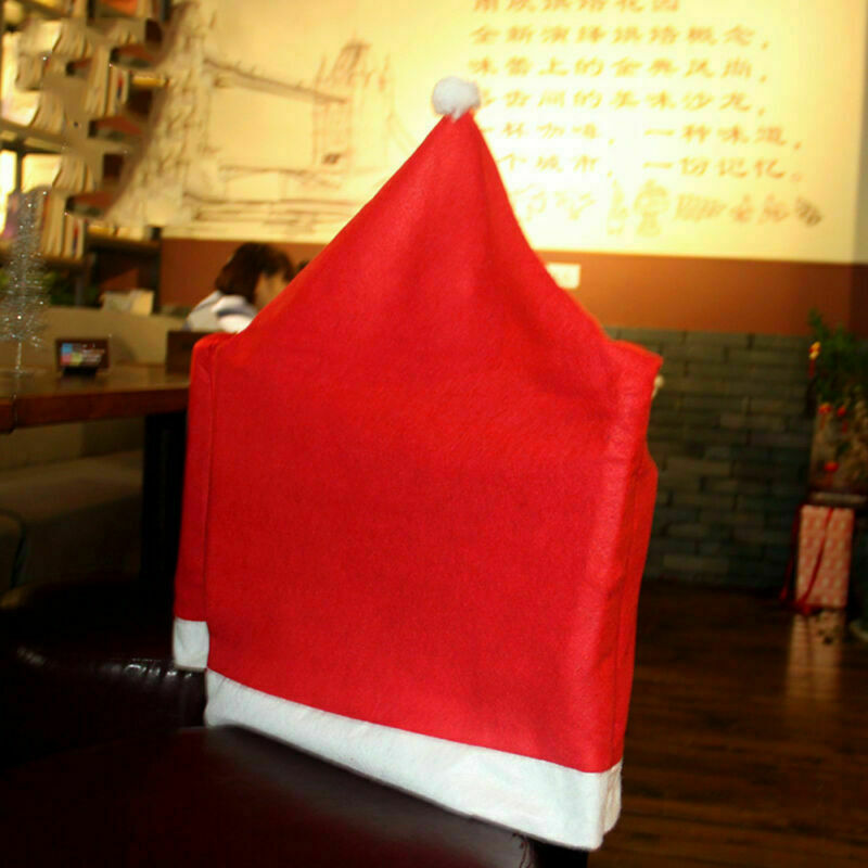 Weihnachten Stuhlhusse Stuhlüberzug Weihnachtsmütze Nikolausmütze Platzset DE