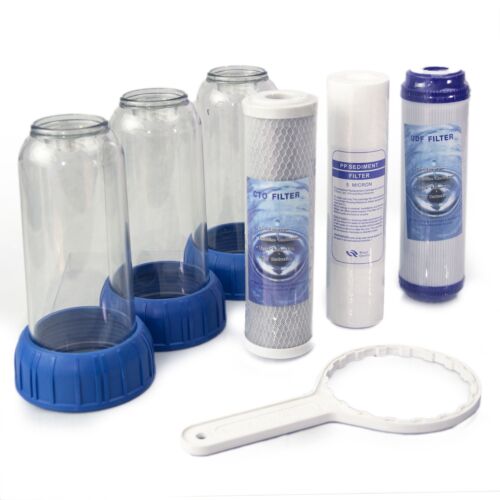 FILTRO ACQUA SISTEMA TRIPLA CARTUCCIA FILTRAZIONE STADI NW-BR10B4 DEPURAZIONE - Imagen 12 de 35
