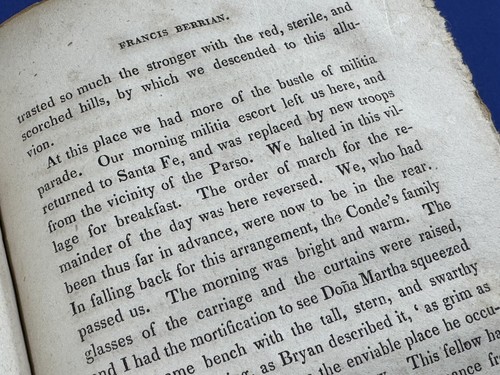 RaRe 1826 1stEd. Francis Berrian, or the Mexican Patriot Vol. I by Timothy Flint - Imagen 14 de 22