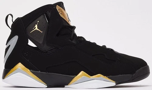 Jordan True Flight Black Metallic Gold