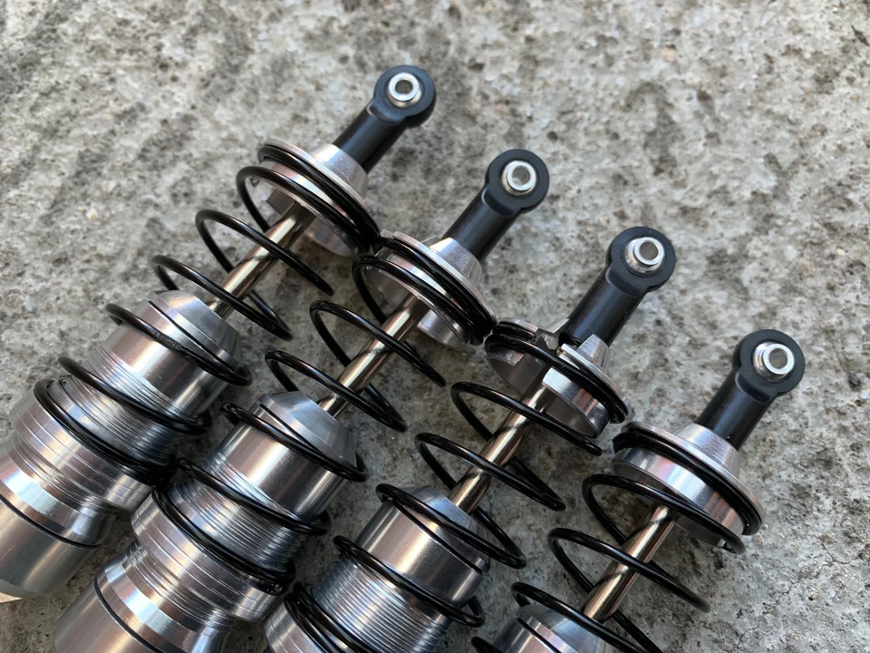 High Performance Big Bore Shocks W/ 4.5mm shaft for Arrma Mojave 4s BLX Silver - Image 3 of 3