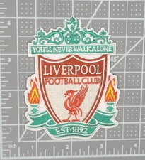 Liverpool English Premiere League Team Logo Embroidered 3in Iron / Sew-On Patch