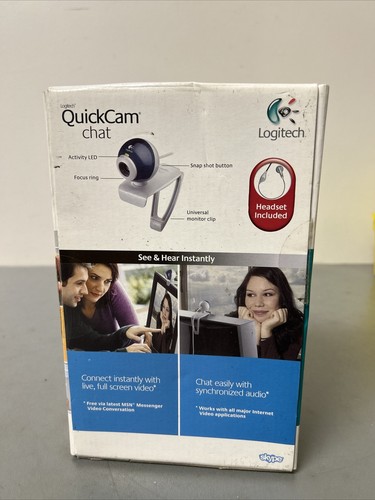 LOGITECH QuickCam Connect for Video Calling, Web Camera Chatting NEW - Picture 4 of 5