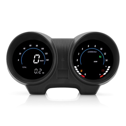 Universal Motorcycle LCD Digital Speedometer Odometer Tacho for Brazil TITAN 150 - Picture 7 of 17