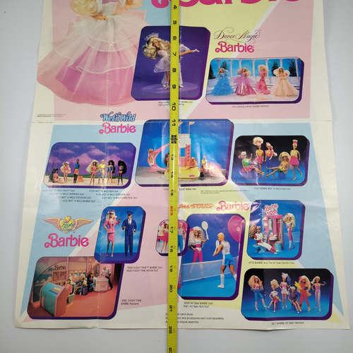 Bambola I'm Into Barbie vintage 1990 Mattel opuscolo pieghevole opuscolo inserto volantino - Foto 5 di 7