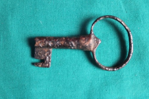 L68- CHIAVE ANTICA -OLD KEY -CLE ANCIENNE-ALTER SCHUSSEL SERRATURA CASSA - 第 1/4 張圖片