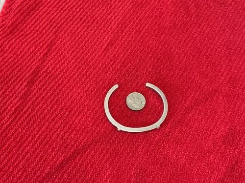 M and J Savitt 14kt Gold Sterling Silver Designer Cuff Bracelet Large! 45 Grams! - Picture 9 of 16