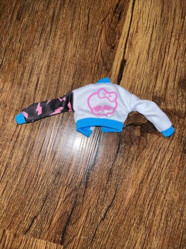 Monster High Doll G3 Frankie Stein Puffy Skull Jacket White Black Pink Blue - Picture 2 of 2