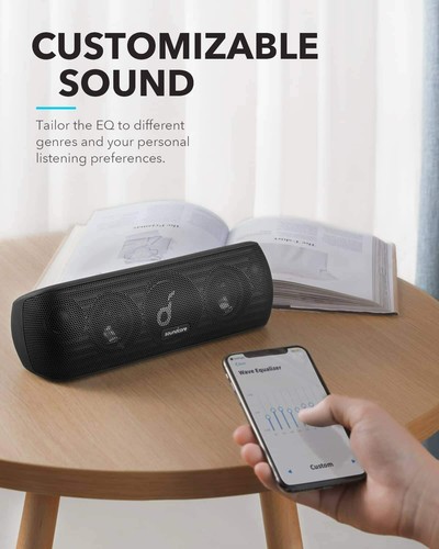 Soundcore Motion+ Portable Wireless Bluetooth Speaker Bass Hi-Res Waterproof 30W - Zdjęcie 7 z 9