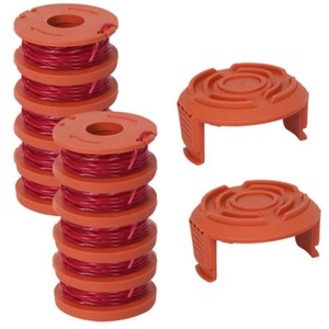12-Pack-Replacement-Spool-String-Trimmer-Line-For-WORX-10-Pack-Spool-2-Cap