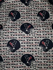 HOUSTON TEXANS Cotton Fabric by the YARD 36 x 58