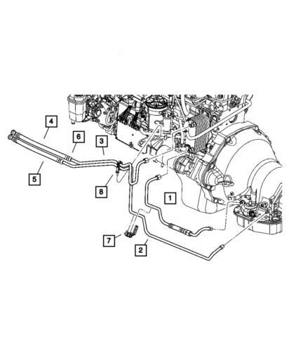 Válvula de presión de enfriador de aceite genuina Mopar 2003-2004 Dodge Ram 2500 50010185AC Foto 2 de 2