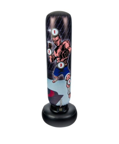 Supporto sacco da boxe resistente allenamento arti marziali elettroniche free standing - Foto 4 di 6