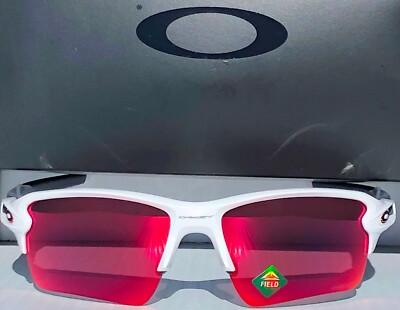 Oakley PRIZM サングラス ホワイト/レッド NEW Oakley FLAK 2.0 White w Ducati Red w POLARIZED Galaxy Ruby