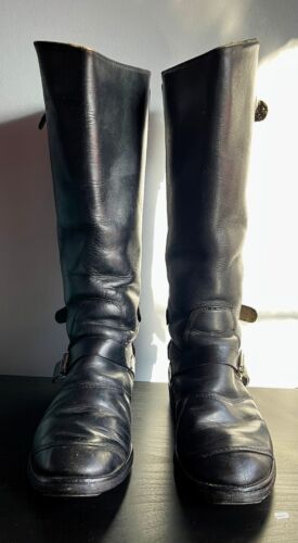 Lewis Leathers Motorcycle Leather Boots No. 191 Police ルイスレザ - Picture 4 of 24