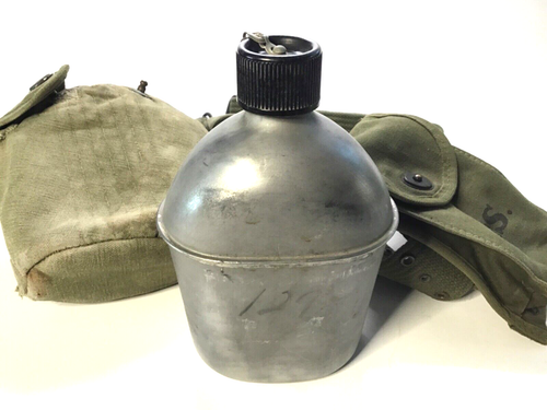 U.S.A. 1950's CANTEEN & MAGAZINE ARMY CANVAS BELT - 74P-142-705 J.O.M.D. - Picture 3 of 7