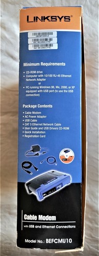 LINKSYS Cable Model with USB & Ethernet Connections - Model BEFCMU10 - Picture 5 of 7