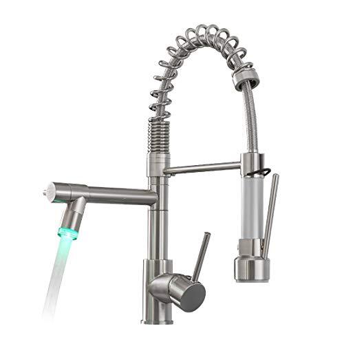 Commercial Pull Down Kitchen Faucet Sprayer with LED Kitchen Faucet Standard - Picture 2 of 7