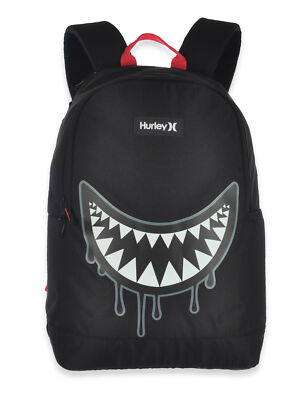 Hurley Boys' Drip Shark Backpack black, one size