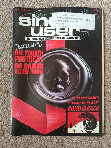 *** Sinclair User SU magazine - Issue 40 - July 1985 - Sinclair Spectrum ** - Picture 2 of 3