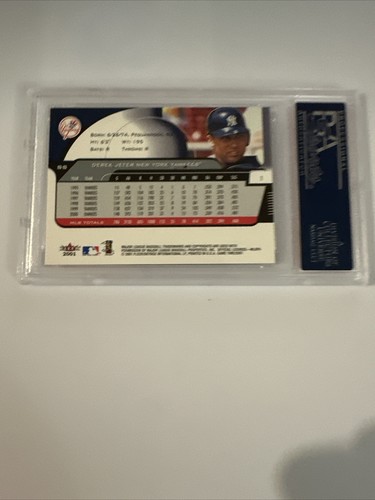 2001 Fleer Game Time #1 Derek Jeter PSA 10 Gem Mint HOF Yankees 16688681 - Picture 5 of 5