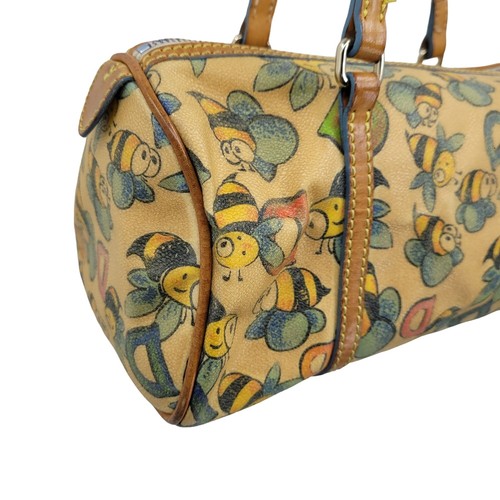 Vtg Dooney & Bourke Shoulder Bag Novelty Alphabet Spelling Bumble Bee Whimsical - Picture 11 of 12