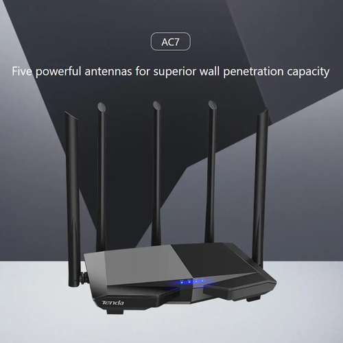 Tenda AC7 Dual Band Router AC1200 WiFi 2.4G/5G 5x6dBi High Gain Antennas MU-MIMO - Picture 2 of 10