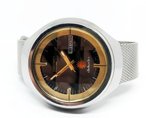 Orologio automatico SEIKO ADVAN 6106-7680. 39 mm. Quadrante nero. Giorno/Data. Uomo anni 70. - Foto 2 di 5