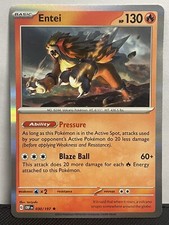 Pokemon TCG - Entei - Holo Rare Obsidian Flames - 030/197 - NM