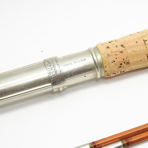 Vintage Shakespeare Arizona Bamboo Fly Rod. 6’ 6” 1233-B. W/ Tube and Sock.  - Picture 8 of 11