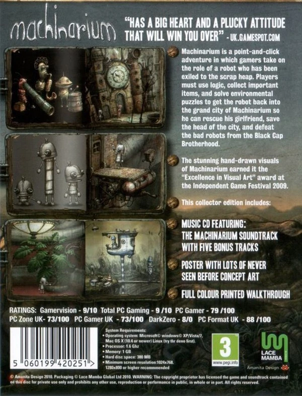 Machinarium Collector's Edition PC Mac Game 2009 Windows 10 11 - Image 2 of 2
