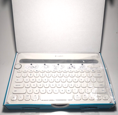 Logitech K480 Clavier Multi-Device Keyboard White Bluetooth NEW OPEN BOX - Picture 3 of 8
