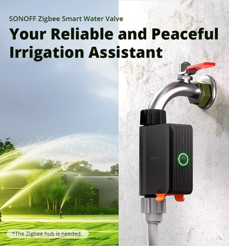 Sonoff swv-bsp valvola smart zigbee irrigazione rubinetto giardino wifi - Photo 3/11