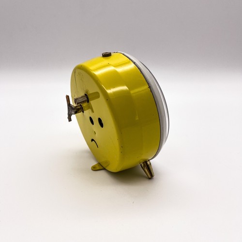 Vintage Kaiser Alarm Tabletop Mechanically Hand Wound - Western Germany Yellow - Picture 4 of 9