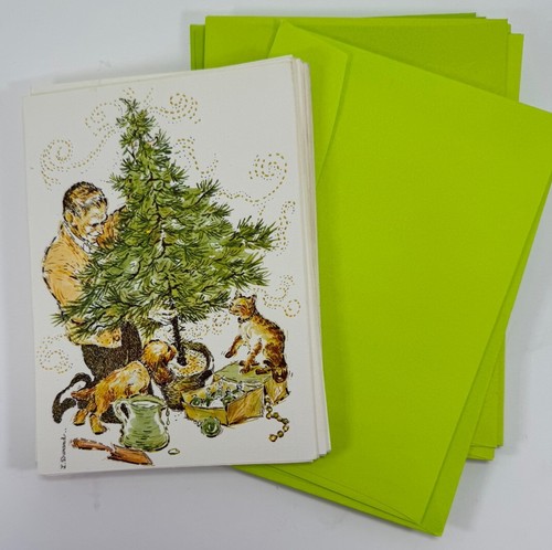 Vintage Lot of 13 Unused Christmas Cards California Artists Lucille Durand MCM - Picture 1 of 5