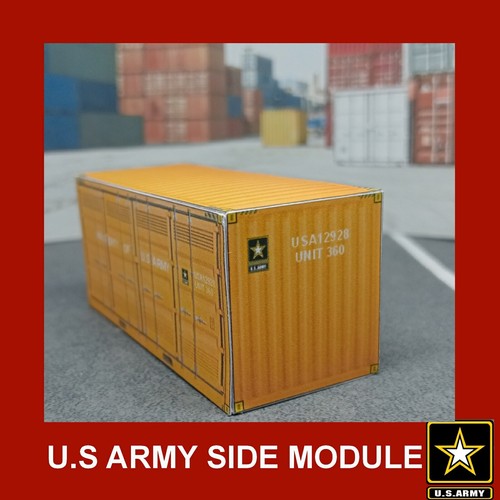 Armee USA Seitenmodul Versandbehälter Kartenmodelle 20 Fuß OO Stärke x 3er Set - Bild 12 von 26