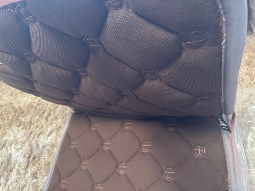 Equestrian Stockholm Dressage Saddle Pad and Polo Wraps - Pink Pearl - Picture 3 of 4