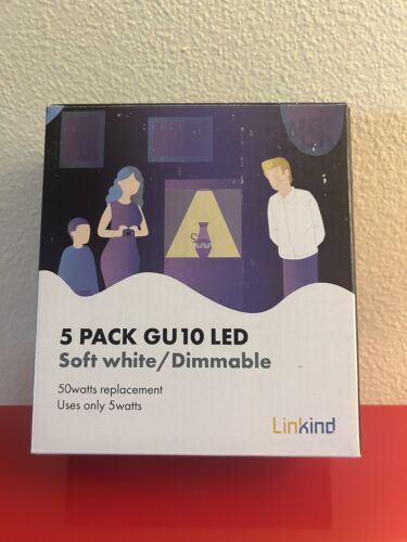 5 pk GU10 Dimmable LED Bulbs Linkind MR16 50W Halogen - New - Picture 9 of 9