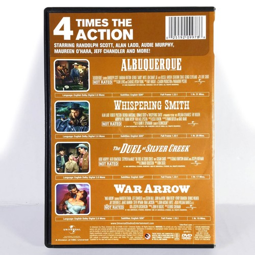 Albuquerque / Whispering Smith / War Arrow / Duel Silver At Creek (2-Disc DVD) - Picture 2 of 4