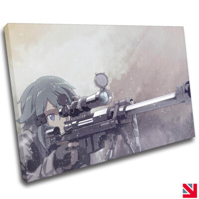 SCHWERTKUNST ONLINE ANIME LEINWANDBILD Wandbild Bild Druck
