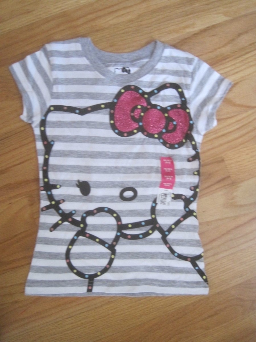 HelloKitty　ノースリーブシャツ　130 Hello Kitty Strawberries Sleeveless White Women's Ribbed