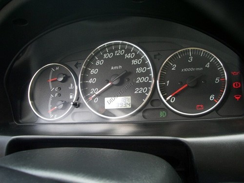 For Mazda Premacy CP 1999-2005 Chrome Gauge Trim Dial Rings Polished Aluminium - Picture 8 of 10