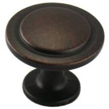 10 Pack - 5560ORB Oil Rubbed Bronze Cabinet Hardware Round Knob - 1-1/4" Diam...