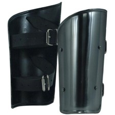 MEDIEVAL GOTHIC FANTASY Shiny Silver Metal Warrior VAMBRACE ARM GUARD BRACERS