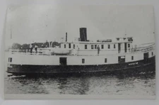 Steamship Steamer CLIO real photo postcard RPPC